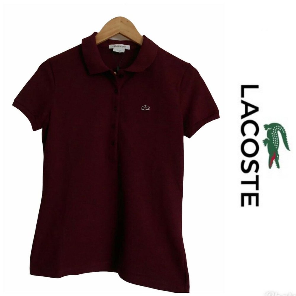 IZOD LACOSTE Womens pique polo shirt 38 6 NWT